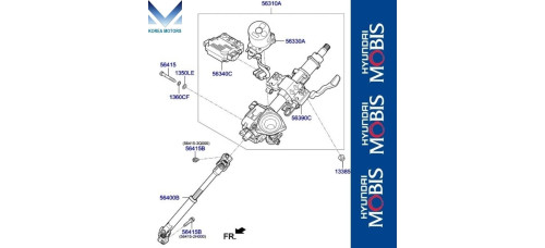 mobis steering column and shaft hyundai ioniq 2019-21